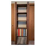 Wooden Bookshelf with Carved Details -shelf contents not inc