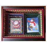 Set of Nesting Holiday-Themed Boxes/Trays