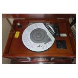 Victrola Wooden Music Center with Recordable CD Player and Turntable