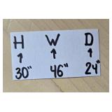 Vintage Wooden Desk with Multiple Drawers & Chair