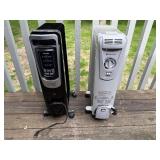 Pair of Electric Oil-Filled Radiator Heaters - Comfort Zone and Pelonis