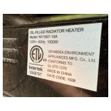 Pair of Electric Oil-Filled Radiator Heaters - Comfort Zone and Pelonis