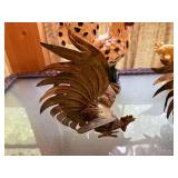 Collection of Decorative Rooster Figurines in Mixed Materials