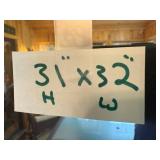 Arch Window Pane Mirror and Wicker Console Table