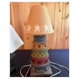 Set of 2 Decorative Table Lamps with Unique Designs