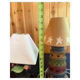 Set of 2 Decorative Table Lamps with Unique Designs