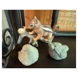 Decorative Wrought Iron Shelf with Country Decor Items