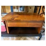 Home Decor Set with Wicker Basket, Quilted Throw, Decorative Suitcase, and Wooden Step Stool