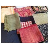 Collection of Place Mats (folded) and Fabric Pieces