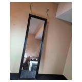 Full Length Black Hanging Mirror 51" x 15"