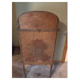 Antique Wooden Sheet Music Cabinet with Mirror