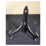 Vintage Mexican Painted Plate Set & Carved Elephant Sculpture