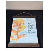 Vintage Mexican Painted Plate Set & Carved Elephant Sculpture