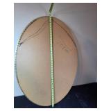 Vintage Oval Mirror with Ornate Gold Tone Frame