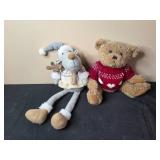 Holiday Decor and Toys Collection Including Floral Standing Moose