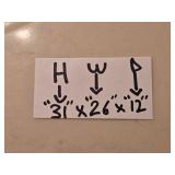 Rustic Red Wooden Bookshelf