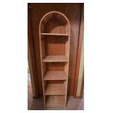 Wicker Shelf Unit with 4 Tiers
