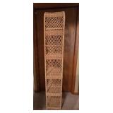 Wicker Shelf Unit with 4 Tiers