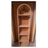 Wicker Shelf Unit with 4 Tiers
