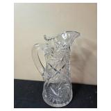 Artisanal Glass Pieces: Pink Vase, Cut Glass Jug, Italian Crystal Vase & Stunning Multi Color Mini Glass Frog