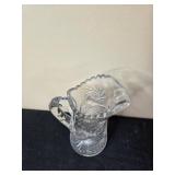 Artisanal Glass Pieces: Pink Vase, Cut Glass Jug, Italian Crystal Vase & Stunning Multi Color Mini Glass Frog