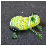 Artisanal Glass Pieces: Pink Vase, Cut Glass Jug, Italian Crystal Vase & Stunning Multi Color Mini Glass Frog