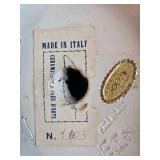 Set of Vintage Decor with Focke & Meltzer Figurine and Gold Dish