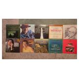 Collection of Vintage Vinyl Records Featuring Various Artists