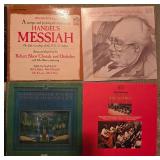 Collection of Vintage Vinyl Records Featuring Various Artists