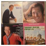 Collection of Vintage Vinyl Records Featuring Various Artists