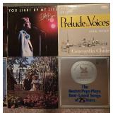 Collection of Classic Vinyl Records Including Barbara Streisand, Bill Gaither Trio