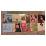 Collection of Vintage Vinyl Records Including Barbra Streisand and Andy Williams