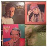 Collection of Vintage Vinyl Records Including Barbra Streisand and Andy Williams