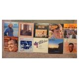 Collection of Vintage Vinyl Records Featuring Various Artists