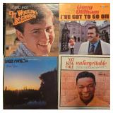 Collection of Vintage Vinyl Records Featuring Various Artists