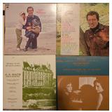 Collection of Vintage Vinyl Records Featuring Various Artists