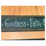 Rustic Inspirational Wood Sign with Words of Positivity