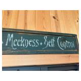 Rustic Inspirational Wood Sign with Words of Positivity