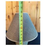 Table Lamp with Textured Shade and Ceramic Base