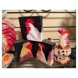 Assorted Rooster Themed Kitchen Decor Collection