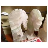 Onyx Horse Bookends & Collection of Home Decor
