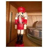 Mixed Lot of Nutcracker Figures, Kitchen Glassware, and Small Appliances