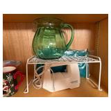 Mixed Lot of Nutcracker Figures, Kitchen Glassware, and Small Appliances