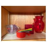 Assorted Kitchenware Collection with Mugs, Measuring Cups, and More
