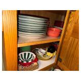 Eclectic Collection of Seasonal & Decorative and Solid-Colored Mixing Bowls, Plates, and Dishes