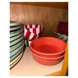 Eclectic Collection of Seasonal & Decorative and Solid-Colored Mixing Bowls, Plates, and Dishes