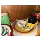 Eclectic Collection of Seasonal & Decorative and Solid-Colored Mixing Bowls, Plates, and Dishes