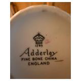 Collection of Fine Bone China Cups and Crystal Stemware