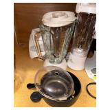 Collection of Kitchen Appliances Including Blender and Food Processor