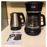 Mr. Coffee 12-Cup Coffeemaker with Hamilton Beach Electric Kettle